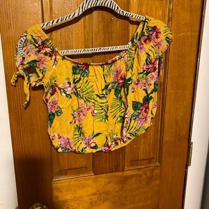 Floral off the shoulder top